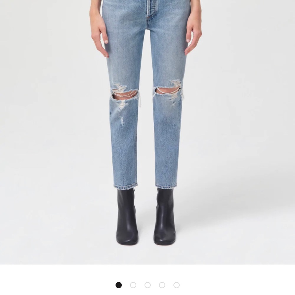 Agolde Riley high rise straight jeans 26 in Blitz; perfect!! worn once!